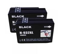MRHZKE Cartouches d'encre Compatible avec Officejet 6700 7110 7510 7512 7610 7612 Remplacement des imprimantes Compatible avec 932xl 933xl(2PK-Black)