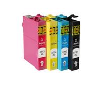 MRHZKE Cartouches d'encre Compatible avec T0711 T0712 T0713 T0714 Compatible avec Les modèles d'imprimantes Stylus SX215 SX218 SX400 SX405 SX410 SX415 SX510W(1set 4PK)
