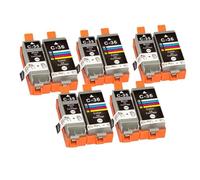 MRHZKE Cartouches d'encre de Remplacement compatibles avec PGI-35 PGI35 PGI-35BK CLI-36 Compatible avec IP100B IP100 IP100 et 260 320 imprimantes(5set 10PK)