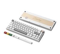 MRHZKE Clavier de Jeu SK65 65% Mécanique(Anodized Silver)