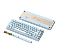 MRHZKE Clavier de Jeu SK65 65% Mécanique(E-Coating Blue)