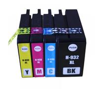 MRHZKE Jeu de Cartouches d'encre Compatible avec imprimante 932 933 XL, Compatible avec Officejet 6100 6600 6700 7110 7510 7512 7610 7612, avec Puce(4PK-BK C M Y)