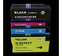 MRHZKE Jeu de Cartouches d'encre Compatible avec imprimante HP953 XL, Compatible avec Officejet Pro 7720 7740 8210 8218 8710 8715 8718 8719 8720 8725 8728 8730, 4 Paquets