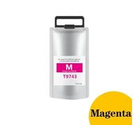MRHZKE Jeu de Cartouches d'encre T9741 T9742 T9743 T9744, à Utiliser avec l'imprimante Workforce Pro WF-C869R WF-C869RDTWFC WF-C869RD3TWFC(Magenta)