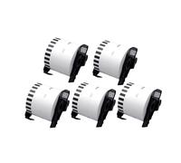MRHZKE Papier d'étiquettes Thermique 5 Rouleaux DK-11234 DK-11247 DK-22211 DK-22212 Compatible avec QL-1050 QL-1060N QL-1100 QL-1110NWB QL-500 QL-570VM QL-600 QL-650 QL-710W QL-700(DK-11234 5 Rolls)