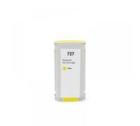 MRHZKE Pigment 300 ML Pigment 130 ML Cartouche à Encre de Colorant avec Puce Compatible avec 727 727xl imprimantes et DesignJet T920 T930 T1530 T2530 T1500 T2500 Série(Y 130ml Dye)