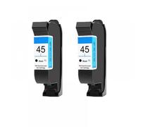MRHZKE Remplacement de la Cartouche d'encre Compatible avec HP51645A Compatible avec Les imprimantes de Bureau 710C 720C 815C 832C 820CXI 830C 850C 870CXI 930C 980C et des modèles similaires(2 Black)
