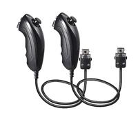 Mribo Wii Nunchuk, Remplacement Nintendo Nunchuk Wii, Wii Nunchucks pour Nintendo Wii et Wii U, 2 Pack