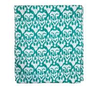 Mrida Weave Couvre-lit Kantha fait à la main - Couvre-lit en coton avec motif Ikkat - Literie Kantha vintage bohème - Doux, léger et respectueux de l'environnement - Lot de 1 lit double 228,6 x 274,3