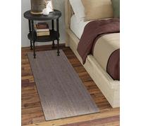 Mrida Weave Tapis en jute tressé à la main de style bohème rustique - Tapis durable et respectueux des animaux domestiques - Pour salon, salle à manger et chambre à coucher - 6,1 x 1,5 m - Gris