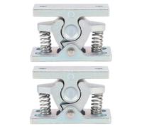 Mrisata 2PCS Loqueteau à Double Rouleau Robuste à Ressort en Alliage de | Pour VR, Remorque, Yacht, Loquet de Porte à Poussée et Verrou à Dégagement Rapide, Support Pour Porte de Remorque, VR,