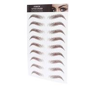 Mrisata Autocollant de Sourcil Imperméable, Tatouage de Transfert avec Aspect Naturel pour Femme, Dure 1 à 7 Jours (BROWN-01)