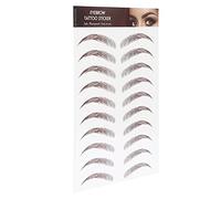 Mrisata Autocollant de Sourcil Imperméable, Tatouage de Transfert avec Aspect Naturel pour Femme, Dure 1 à 7 Jours (BROWN-09)