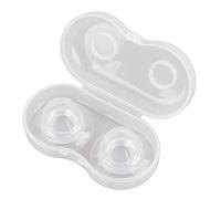 Mrisata Correcteur de Mamelon 2 Pièces, Aspirateur en Silicone Transparent, Ventouses de Mamelon Indolores pour les Femmes Enceintes Qui Allaitent, Aide à L'allaitement pour les Mamelons