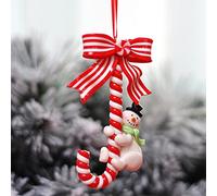Mrisata Décorations de Noël avec Cordon : Père Noël, Bonhomme de Neige, | Matériau en Argile Douce, Taille 7,5 X 12 Cm, Facile à Accrocher à un Arbre, une Fenêtre ou une cheminée.