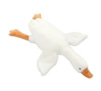 Mrisata Peluche Oie Jouet, 90cm Peluche Canards Grosse Feature Plush Poupée en Peluche, Oie Géante Peluche Blanc Oreiller en Peluche pour Enfants, Énorme Oie en Peluche Jouets