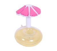 Mrisata Porte-Boisson Flottant, Porte-Boisson Gonflable pour Piscine avec Une Excellente stabilité pour Piscines, Bains à Remous, Lacs et Océans (Rouge)