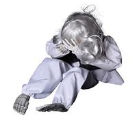Mrisata Poupée Fantôme Qui Pleure et Tremble, Commande Vocale, Accessoire | Construction en Résine et Polyester, Contrôle par Capteur Sonore et Tactile, Idéal pour les Fêtes dans les Maisons Hantées