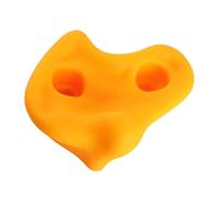 Mrisata Prises d'escalade, 10 Pièces Poignées d'escalade Ergonomiques en PE avec Vis Professionnelles et clé pour Mur Extérieur Intérieur, Enfants et Adultes (Jaune)