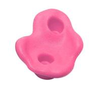 Mrisata Prises d'escalade, 10 Pièces Poignées d'escalade Ergonomiques en PE avec Vis Professionnelles et clé pour Mur Extérieur Intérieur, Enfants et Adultes (Rose)
