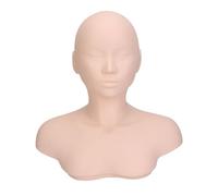Mrisata Tête de Mannequin D'entraînement à la Pratique du Massage, Modèle Polyvalent au Toucher Doux et Confortable avec épaule pour le Massage D'acupuncture de beauté
