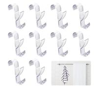 Mritrit Lot de 10 Crochet Radiateur Seche Serviette, Crochet Serviette Salle de Bain, Accroche Serviette Salle de Bain pour Porte, Radiateurs et Seche Serviette Electrique (Transparent)
