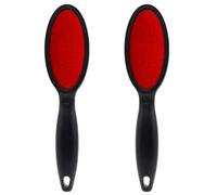 Mritrit Lot de 2 brosses à peluches double face en velours pour enlever les poils et les poils d'animaux brosse à peluches réutilisable pour vêtements et canapés