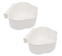 Mritrit Lot de 2 paniers de rangement en plastique à suspendre pour cuisine, salle de bain, chambre à coucher, salon, voiture