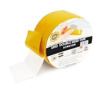 Mritrit Lot de 4 Rouleaux de Ruban Adhésif Double Face pour Tapis - 10 m x 50 mm - Extra Fort - pour Revêtement de Sol, Fixation de Tapis et Intérieur