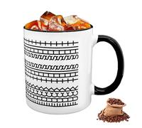 Mritrit Tasse avec Message Caché, Message Caché Tasse à Café en Céramique, Bureau Cadeau Funnity Hidden messages Mug pour Poisson D'Avril, Saint-Valentin, Anniversaire, Noël (Noir)