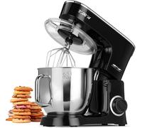 Mrk-19 Robot De Cuisine Boulangerie Professionnel Mixeur Pétrin Pâtissier Orbital, 2200W . 6,5L Bol En Acier Inox, 6 Vitesses