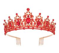 Mrkeung Anniversaire Couronne Tiare pour Femmes Bijoux Princesse Reine Bandeau Roi Accessoires Fête De Mariage - 435, Taglia unica, Cristal, Cristal
