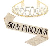 Mrkeung Diadème d'anniversaire pour femme, bijoux princesse, reine, écharpe, serre-tête, accessoires de fête de mariage - 150, taille unique, Cristal, Cristal