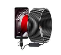 MRKU Caméra d'inspection endoscopique Borescopes, caméra d'inspection USB 3 en 1 Ultra-Mince de 3,9 mm améliorée, câble Semi-Rigide, étanchéité IP67, Endoscope à Tube téléphonique avec 6 lumières LED