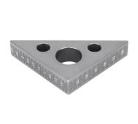 MRKU Équerre Professionnelle en Alliage d'aluminium, Outil de Mesure d'angle de précision 45°-90°, Durable et légère, 9,4 x 6,9 cm