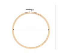 MRKU Kit de Broderie au Point de Croix avec Support pour Tambour à Broder soi-même, Anneaux pour Cadre, Outils de Couture en Bambou Ronds et à Main.