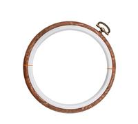 MRKU Kit de Broderie au Point de Croix avec Support pour Tambour à Broder soi-même, Mini-Ensemble d'outils de Couture, Cadre Rond Ovale en Bois coloré