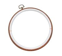 MRKU Kit de Broderie au Point de Croix avec Support pour Tambour à Broder soi-même, Mini-Ensemble d'outils de Couture, Cadre Rond Ovale en Bois coloré