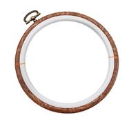 MRKU Kit de Broderie au Point de Croix avec Support pour Tambour à Broder soi-même, Mini-Ensemble d'outils de Couture, Cadre Rond Ovale en Bois coloré