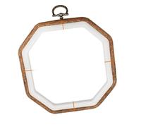 MRKU Kit de Broderie au Point de Croix avec Support pour Tambour à Broder soi-même, Mini-Ensemble d'outils de Couture, Cadre Rond Ovale en Bois coloré