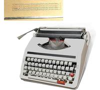 MRKU Machine à écrire Manuelle - Portable rétro avec écriture Claire et Boutons Flexibles, y Compris des boîtes pour des expériences d'écriture Classiques