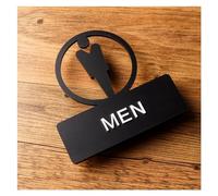 MRKU Panneau de Toilettes en Acrylique ajouré, signalétique de Salle de Bain, Toilettes Hommes et Femmes, Rappel WC