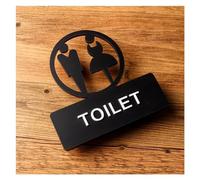 MRKU Panneau de Toilettes en Acrylique ajouré, signalétique de Salle de Bain, Toilettes Hommes et Femmes, Rappel WC