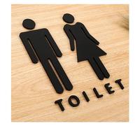 MRKU Panneaux de signalisation pour Toilettes Hommes et Femmes, signalétique WC, centres commerciaux, immeubles de Bureaux, plaques de Porte, Rappel