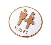 MRKU Signalétique des Toilettes Hommes et Femmes, Panneau de Rappel Coulissant pour hôtels