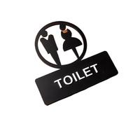 MRKU Signalétique des Toilettes Hommes et Femmes, Panneau de Rappel, Porte coulissante d'hôtel