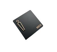 MRKU Signalétique pour Toilettes Hommes et Femmes, Portes de Toilettes publiques, Panneaux de Rappel pour hôtels, sanitaires créatifs