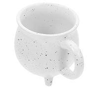 MRKU Tasses à café, Tasses à chaudière trépied, Tasses en céramique pour thé, Cadeaux de café, Infusion Blanche, Petit Chaudron, chaudière en céramique, Tasse d'eau Potable d'halloween, gâteau en cér