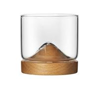 MRKU Verre à Whisky Iceberg Design à Fond surélevé avec Base en Roche de Montagne de Glace, Verres à Liqueur Whitumbler, Tasse à vin