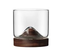 MRKU Verre à Whisky Iceberg Design à Fond surélevé avec Base en Roche de Montagne de Glace, Verres à Liqueur Whitumbler, Tasse à vin